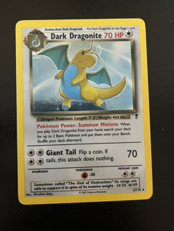 Pokemon Dark Dragonite 5/110 Holo Legendary Collection WOTC 2002 - Image 1