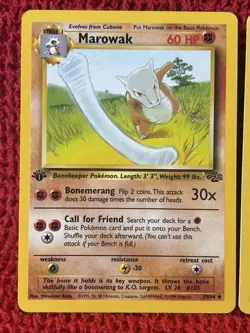 Lot 2: Primeape Goldeen Marowak - 1st Edition /64 Jungle - Pokemon Vintage WOTC - Image 2