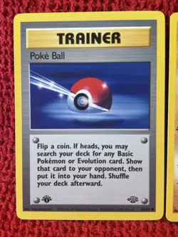 Lot 3: Poke Ball Mankey Rapidash VLP! - 1st Edition /64 Jungle Pokemon Vintage - Image 3
