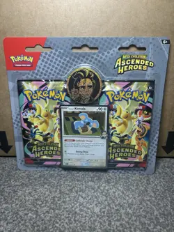 Pokemon TCG - Ascended Heroes 2 Pack Collection Blister - Larry's Komala- SEALED - Image 1