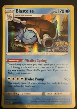 Blastoise 017/078 Pokemon GO Holo - Image 1