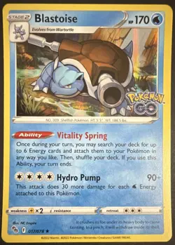 Blastoise 017/078 Pokemon GO Holo - Image 2