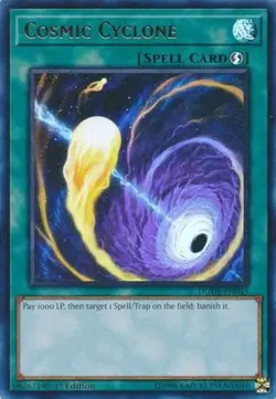 Cosmic Cyclone - DUDE-EN043 - Ultra Rare - 1st Edition NM Yugioh Duel Devastator - Image 1