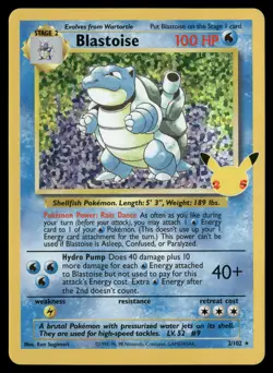 Blastoise 2/102 Celebrations: Classic Collection Pokemon TCG - Image 1
