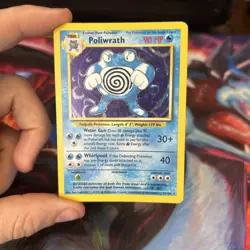 Poliwrath Unlimited Holo Rare Pokemon TCG Base Set 13/102 - Image 1