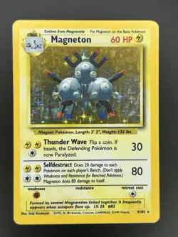 Pokemon TCG - Magneton MP Holo Rare 9/102 | Base Set - Image 1