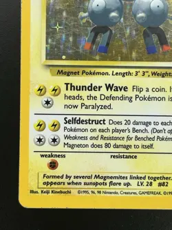 Pokemon TCG - Magneton MP Holo Rare 9/102 | Base Set - Image 3
