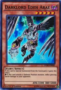 Darklord Edeh Arae - DESO-EN040 - Super Rare - 1st Edition NM Yugioh Destiny Sol - Image 1