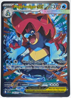 Pokemon Mega Feraligatr ex Ascended Heroes 274/217 Special Illustration Rare TCG - Image 1