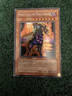 Swift Gaia the Fierce Knight CT1-EN004 Limited Edition HP Lightly Played - Image 1