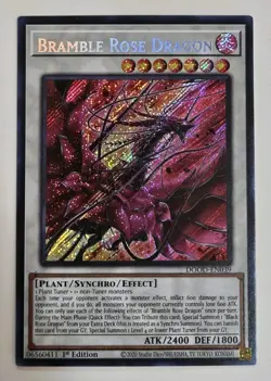 Bramble Rose Dragon - DOOD-EN039 - 1st Edition - Secret Rare - NM - Yugioh - Image 1