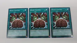 3x BRAIN CONTROL EGO1-EN023 UNLIMITED EDITION COMMON YUGIOH NM / UNPLAYED - Image 1