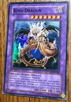King Dragun FET-EN036 Super Rare 1st Edition Yu-Gi-Oh! Flaming Eternity LP - Image 1