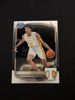 2025-26 Bowman Chrome U 1st Bowman - #BCP-5 Nate Ament Tennessee - Image 1