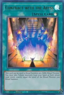 Contract with the Abyss - MP22-EN250 - Ultra Rare - 1st Edition NM Yugioh 2022 T - Image 1