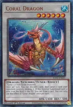 Coral Dragon - RA02-EN031 - Prismatic Ultimate Rare - 1st Edition NM Yugioh 25th - Image 1