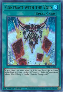 Contract with the Void - GFP2-EN022 - Ultra Rare - 1st Edition NM Yugioh Ghosts - Image 1
