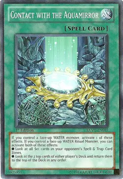 Contact with the Aquamirror - EXVC-EN059 - Common - Unlimited Edition NM Yugioh - Image 1