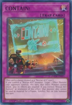 CONTAIN! - AMDE-EN011 - Rare - 1st Edition NM Yugioh Amazing Defenders - AMDE - Image 1