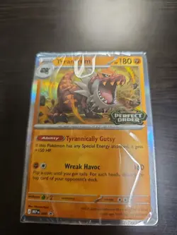 Pokemon Tyrantrum Perfect Order Prelease Stamp Sealed Build Battle Deck #ML - Image 1