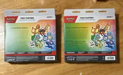 2 X Pokemon TCG First Partner Illustration Collection Series 1 On HAND Sealed - Image 2