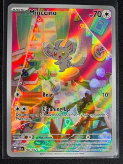 Minccino 182/162 (Illustration Rare) Temporal Forces Near Mint - Image 1