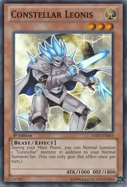 Constellar Leonis - HA07-EN043 - Super Rare - Unlimited Edition NM Yugioh Hidden - Image 1