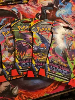 Pokemon Phantasmal Flames Sleeved Booster 4 Packs Sealed – Sealed & Authentic - Image 1