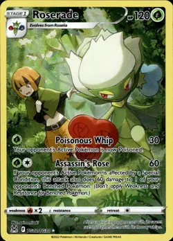 Roserade TG02/TG30 Lost Origins Trainer Gallery Ultra Rare NM Pokemon TCG - Image 1