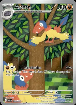 Archen 131/086 White Flare Illustration Rare NM Pokemon TCG - Image 1