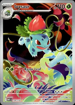 Ivysaur 134/132 Mega Evolution Illustration Rare NM Pokemon TCG - Image 1