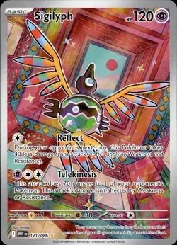 Sigilyph 121/086 White Flare Illustration Rare NM Pokemon TCG - Image 1