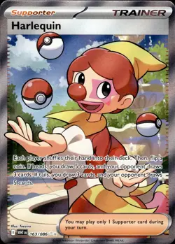 Harlequin 163/086 White Flare Ultra Rare Trainer Supporter NM Pokemon TCG - Image 1