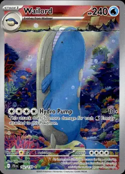 Wailord 162/159 Journey Together Illustration Rare NM Pokemon TCG - Image 1