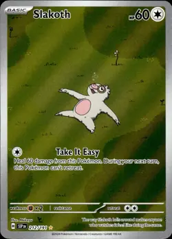 Slakoth 212/191 Surging Sparks Illustration Rare NM Pokemon TCG - Image 1