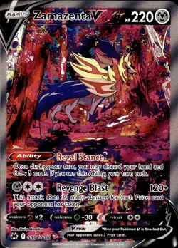 Zamazenta V GG54/GG70 Crown Zenith Galarian Gallery Ultra Rare NM Pokemon TCG - Image 1