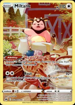 Miltank GG24/GG70 Crown Zenith Galarian Gallery Ultra Rare NM Pokemon TCG - Image 1