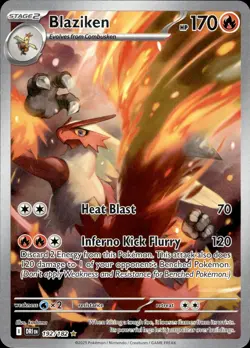 Blaziken 192/182 Destined Rivals Illustration Rare NM Pokemon TCG - Image 1