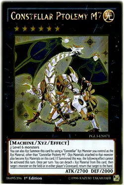 Constellar Ptolemy M7 - PGL3-EN071 - Gold Rare - 1st Edition NM Yugioh Premium G - Image 1