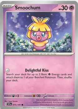 Smoochum 075/191 Common Surging Sparks Pokemon Near Mint - Image 1
