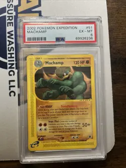 PSA 6 EX-MT 2002 Pokemon Expedition Machamp #51 - Image 1
