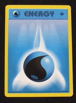 1999 Pokemon Game Water Energy 102/102 1st Edition Base Set NM - Image 1