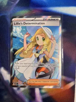 Pokemon TCG Lillie's Determination Trainer Full Art Ultra Rare Holo 169/132 - Image 1
