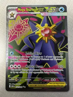Mega Starmie EX 102/088 Full Art Ultra Rare Pokemon TCG: Perfect Order. - Image 1