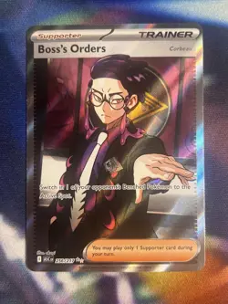 Pokemon Boss's Orders Corbeau Trainer Full Art Ultra Rare 256/217 English ASC - Image 1
