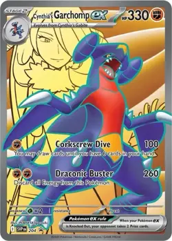 Cynthia's Garchomp ex 204 Promo Holo NM Pokemon Sv: Scarlet & Violet - Image 1