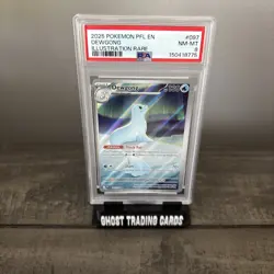 2025 POKEMON PFL EN-PHANTASMAL FLAMES ILLUSTRATION RARE DEWGONG PSA 8 - Image 2