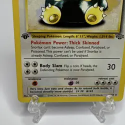 Pokemon TCG Snorlax 27/64 Jungle 1st Edition Rare Regular Basic 90HP - Image 2