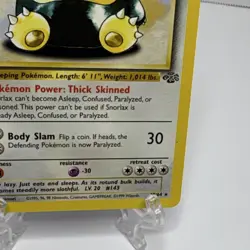 Pokemon TCG Snorlax 27/64 Jungle 1st Edition Rare Regular Basic 90HP - Image 3
