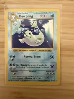 Dewgong 25/102 Shadowless Base Set Pokemon TCG Regular NM - Image 1